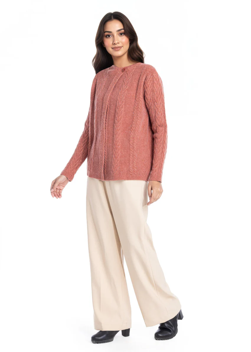 Rust-Cardigan Full Sleeves Sweater (25Y-013-67) - Image 3