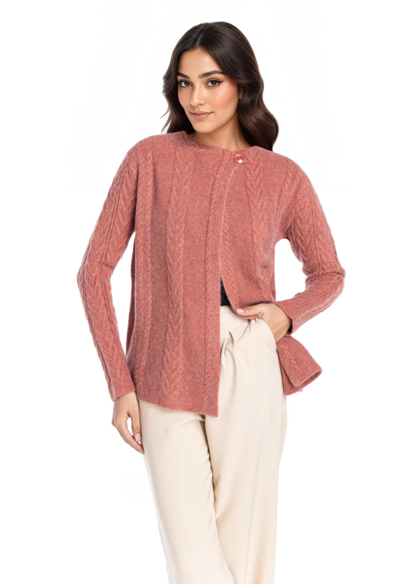 Rust-Cardigan Full Sleeves Sweater (25Y-013-67) - Image 4