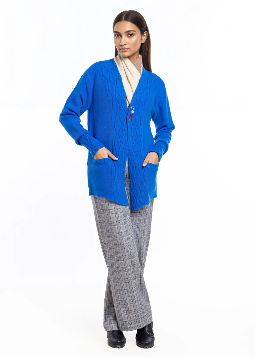 R-Blue-V-Cardigan Full Sleeves Sweater (25Y-028-67) - Image 4