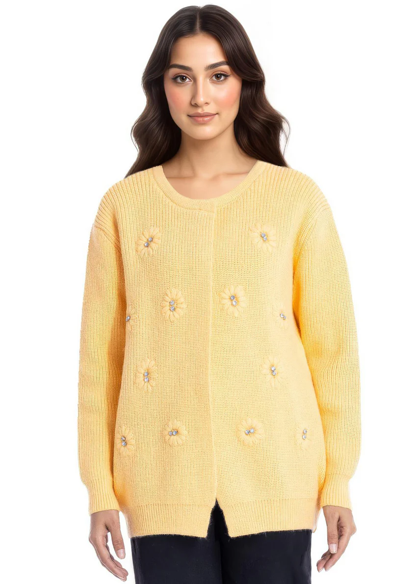 Vanilla-Round Neck Full Sleeves Cardigan Sweater (25Y-035-67) - Image 4