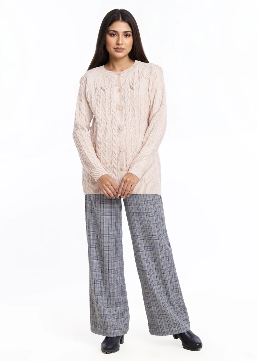 Fawn-Round Neck Cardigan Reglan Sleeves Sweater (25Y-048-67) - Image 4