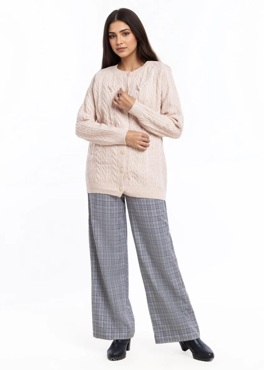 Fawn-Round Neck Cardigan Reglan Sleeves Sweater (25Y-048-67) - Image 5