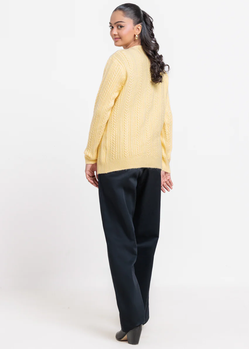 Vanilla-Round Neck Cardigan Full Sleeves Sweater (25Y-054-67) - Image 4