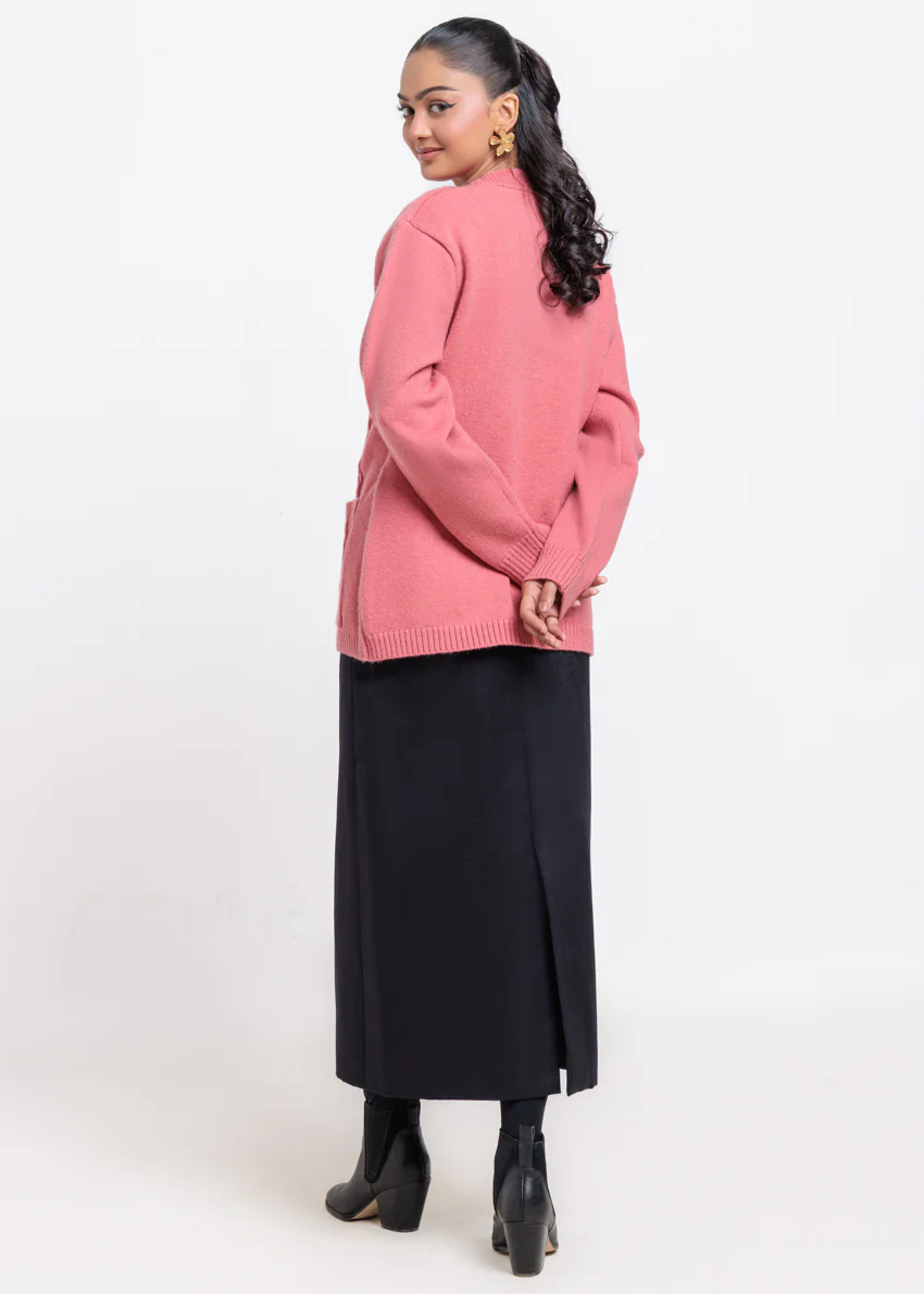 Coral-V-Cardigan Full Sleeves Sweater (25Y-063-67) - Image 2