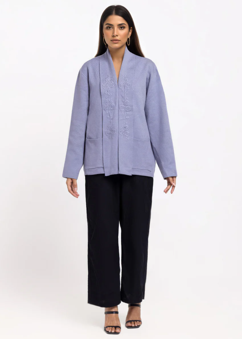 V-Blue-V-Cardigan Full Sleeves Sweater (25Y-065-67) - Image 3