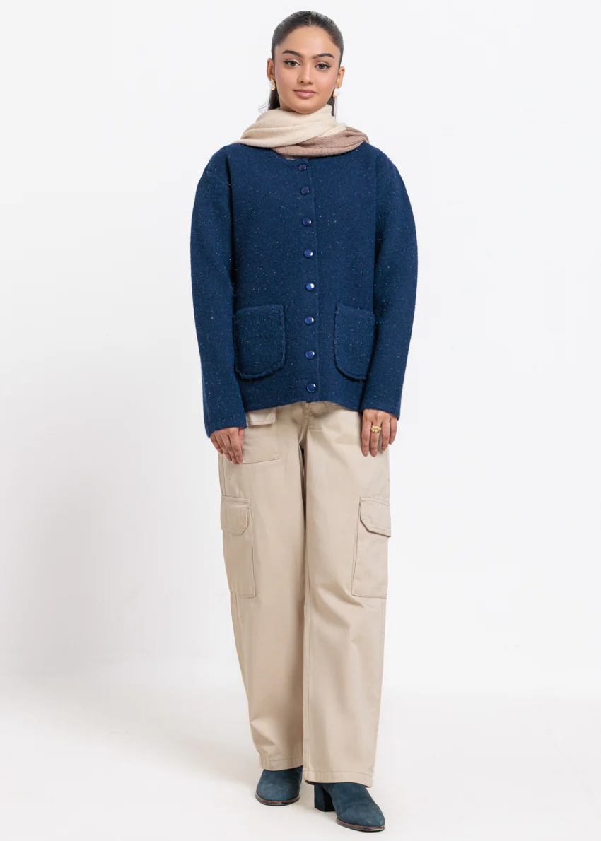 Navy-Round Neck Full Sleeves Sweater (25Y-066-67) - Image 3