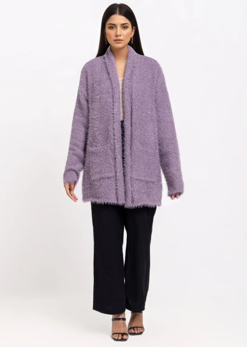 Plum-V-Cardigan Full Sleeves Sweater (25Y-073-67) - Image 5