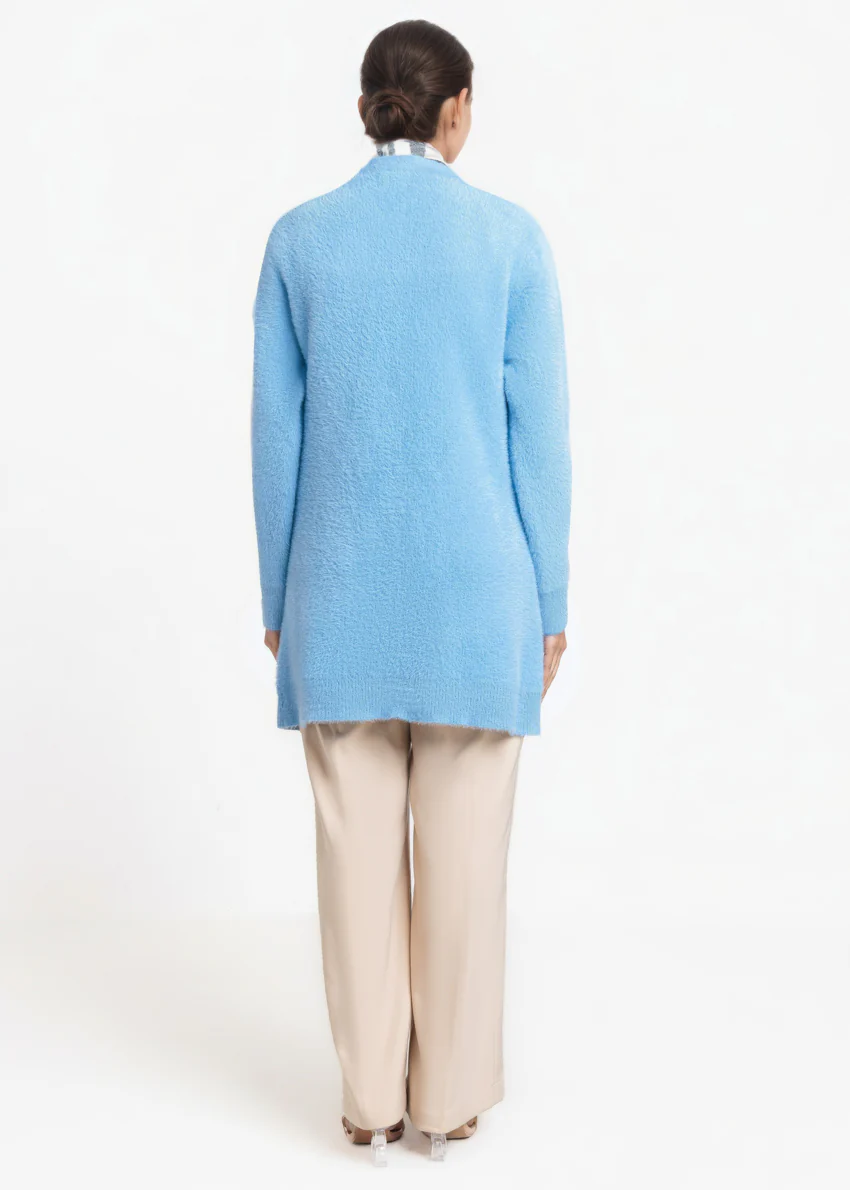 Sky-Blue-V-Cardigan Full Sleeves Sweater (25Y-080-67) - Image 2