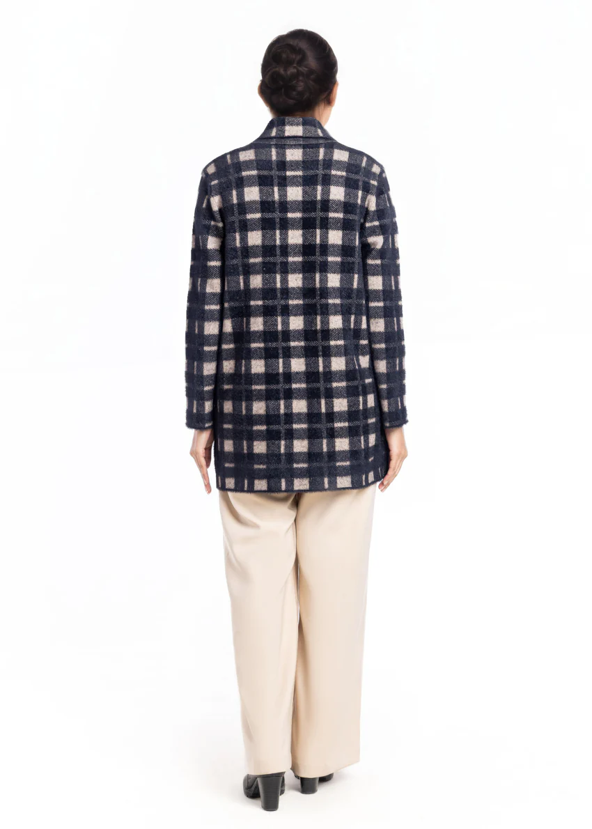 Black-Shawl Collar Full Sleeves Cardigan Sweater (25Y-094-67) - Image 2