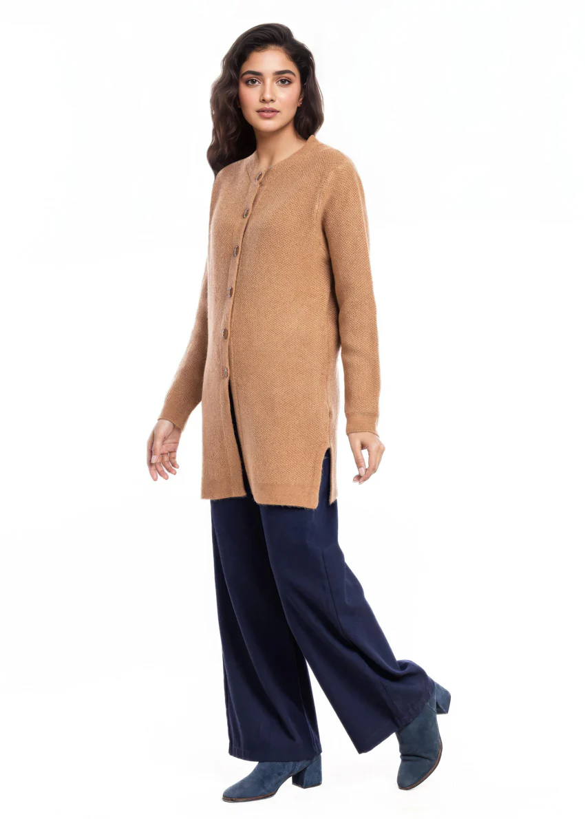 Copper-Round Neck Cardigan Full Sleeves Sweater (25Y-102-67) - Image 3