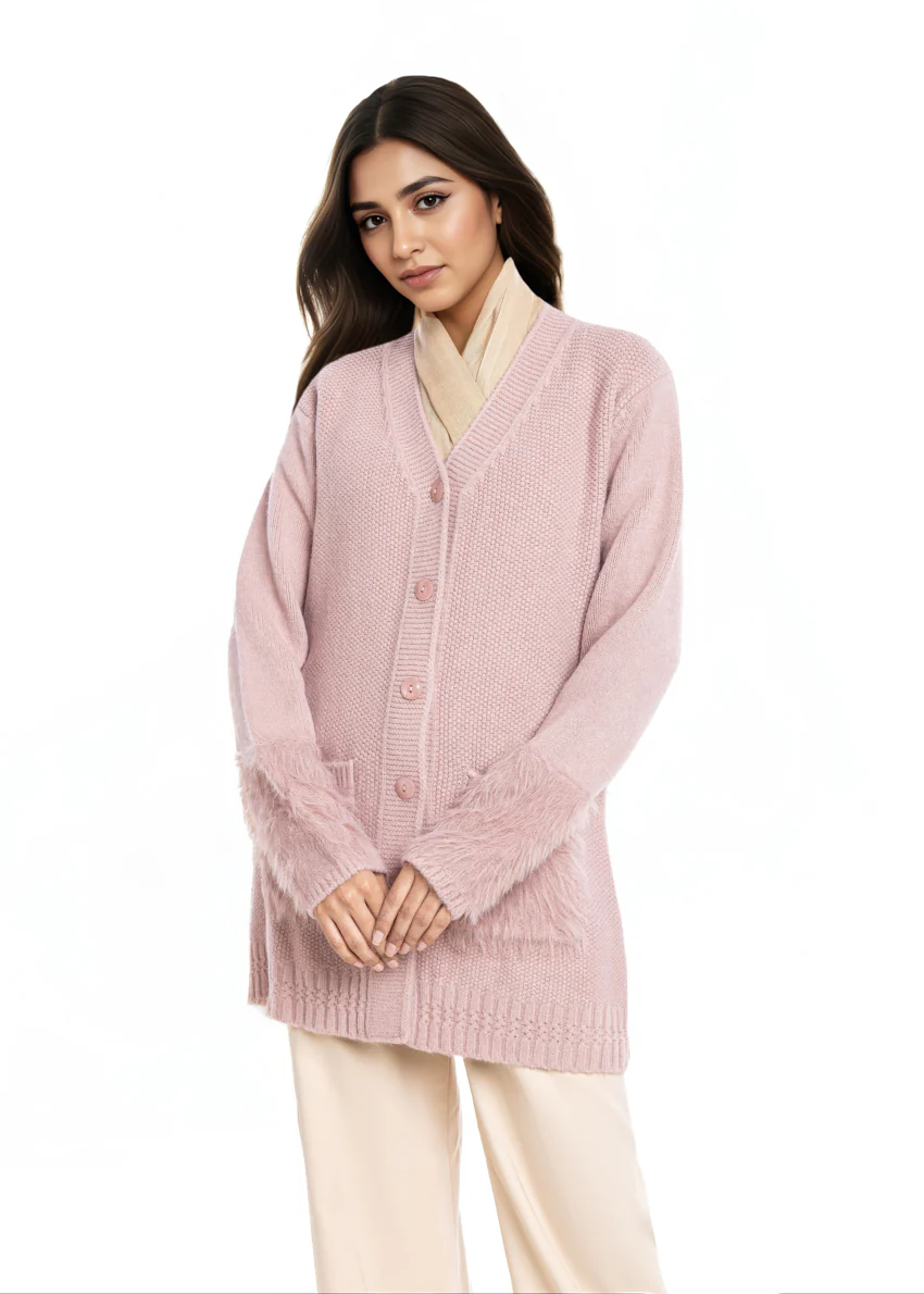 Lotus-V-Cardigan Full Sleeves Sweater (25Y-104-67) - Image 5