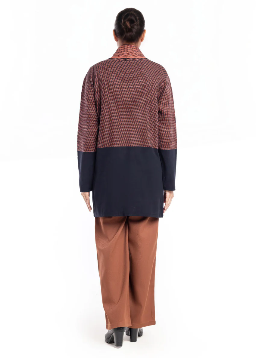 Black-Front Open Full Sleeves Cardigan Sweater (25Y-126-67) - Image 3