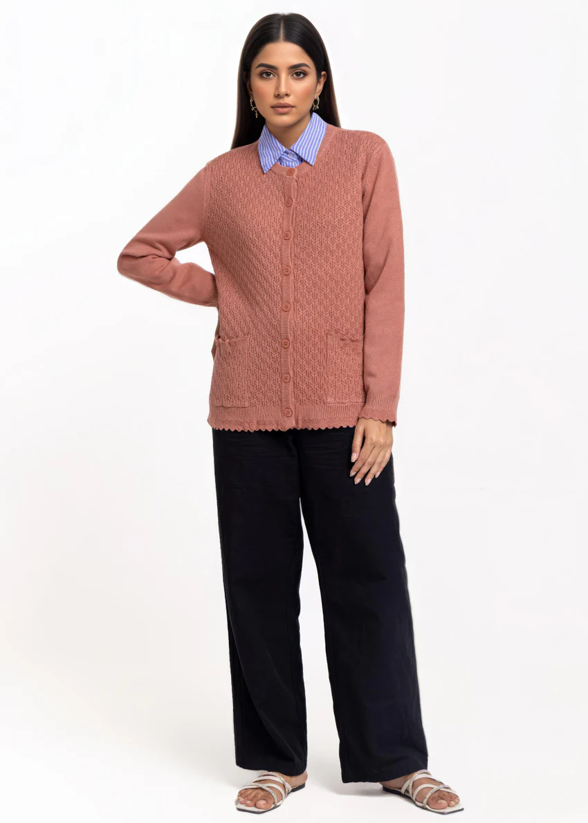 Rose-R-Neck Cardigan Full Sleeves Sweater (25Y-221-67) - Image 3