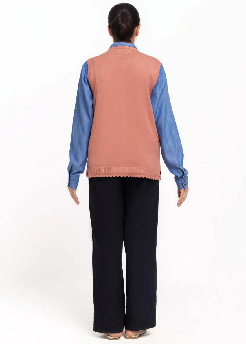 Rose-R-Neck Cardigan Sando Sweater (25Y-222-67) - Image 2