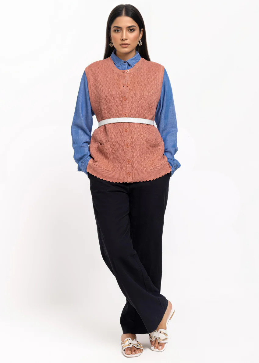 Rose-R-Neck Cardigan Sando Sweater (25Y-222-67) - Image 4