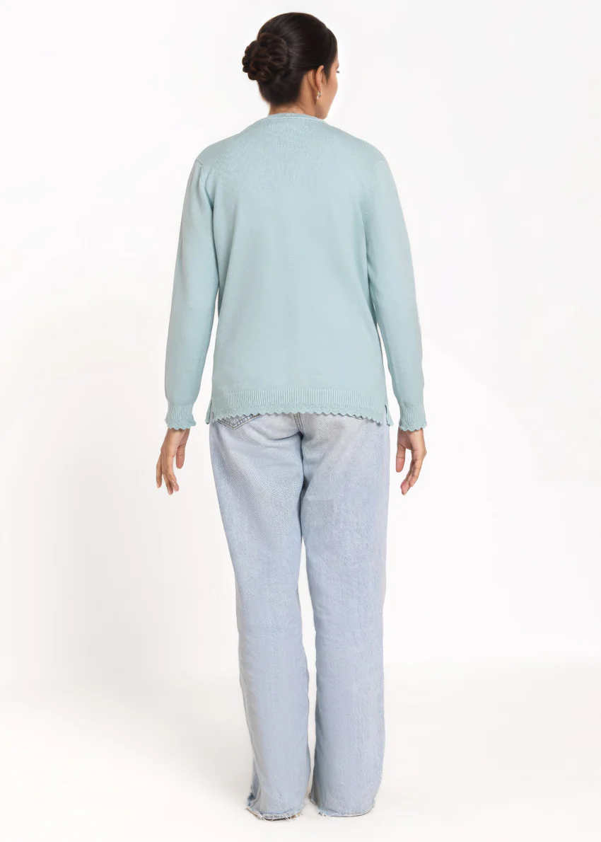 L-Turqs-V-Cardigan Full Sleeves Sweater (25Y-225-67) - Image 2