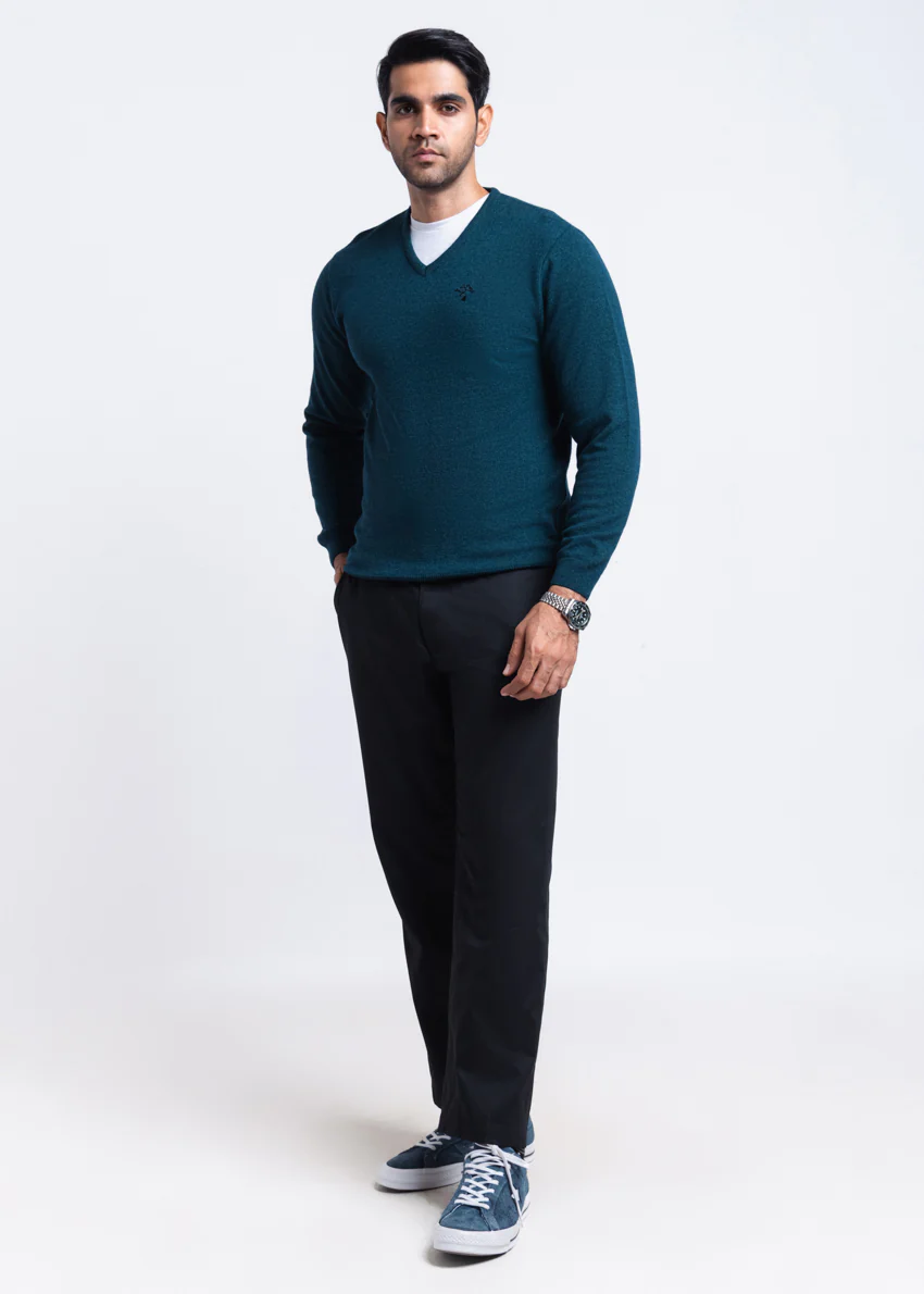 Octavo-V-Neck Full Sleeves Sweater (501-14) - Image 3