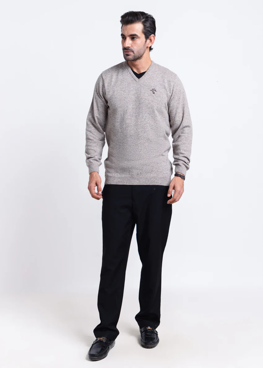String-V-Neck Full Sleeves Sweater (501-14) - Image 5