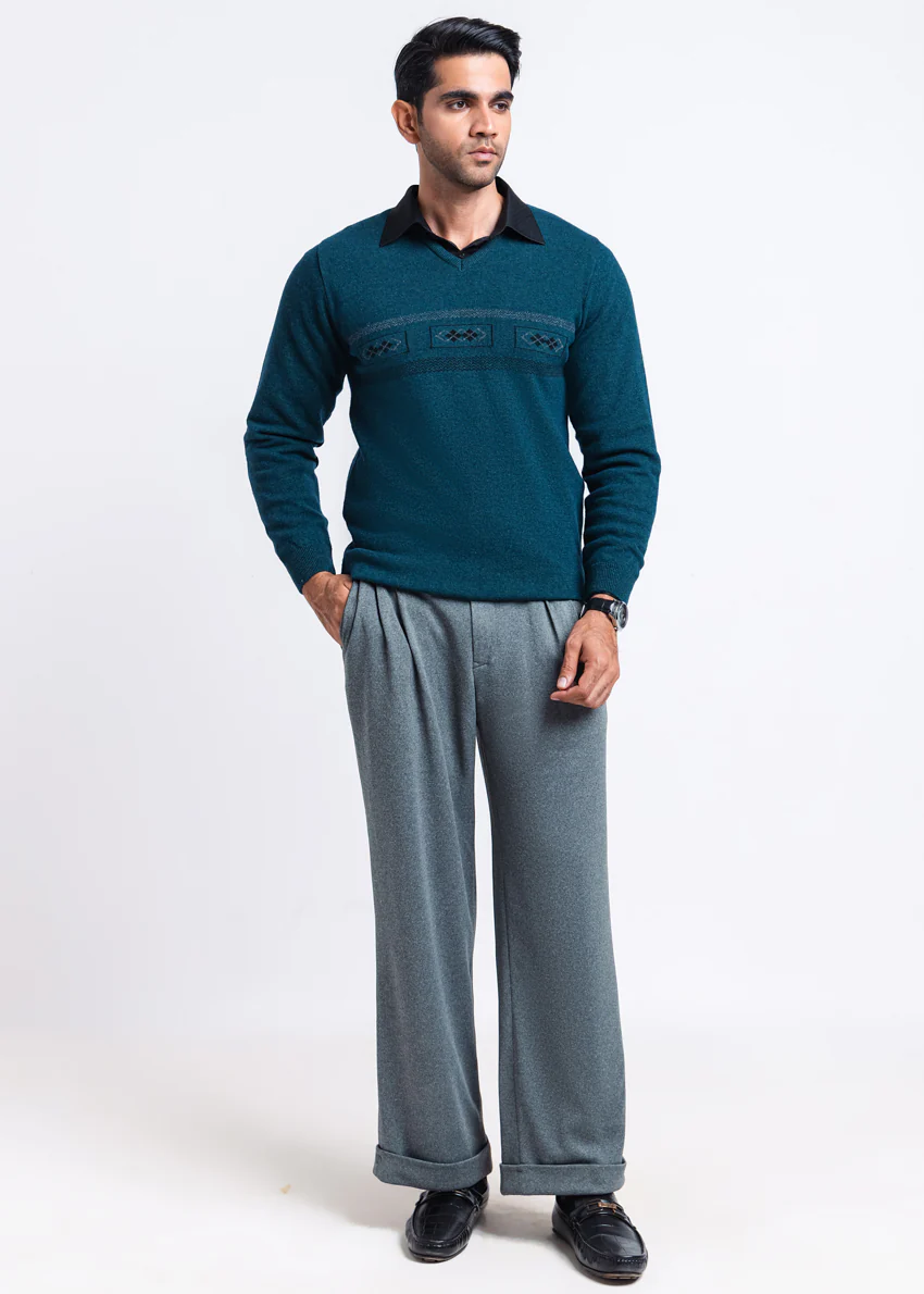 Octavo-V-Neck Full Sleeves Sweater (503-14) - Image 5