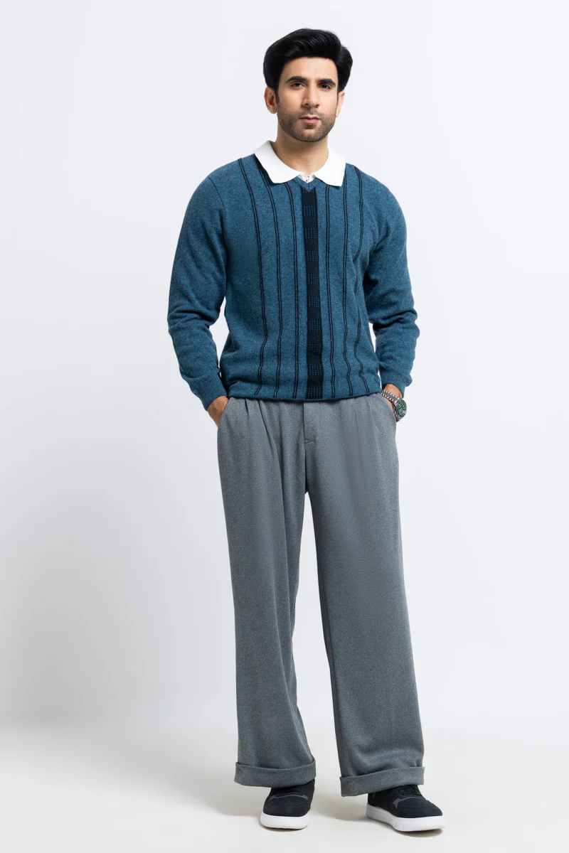 Ferozi-V-Neck Full Sleeves Sweater (507-14) - Image 5