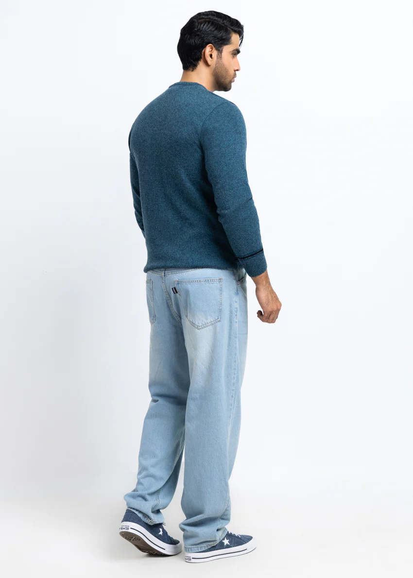 Ferozi-V-Neck Full Sleeves Sweater (509-14) - Image 2