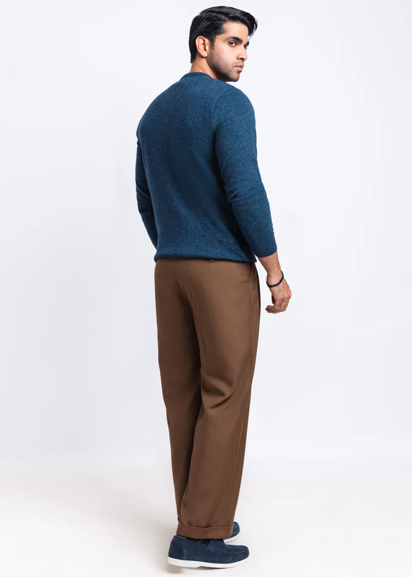 N-D-Blue-V-Neck Full Sleeves Sweater (510-14) - Image 2