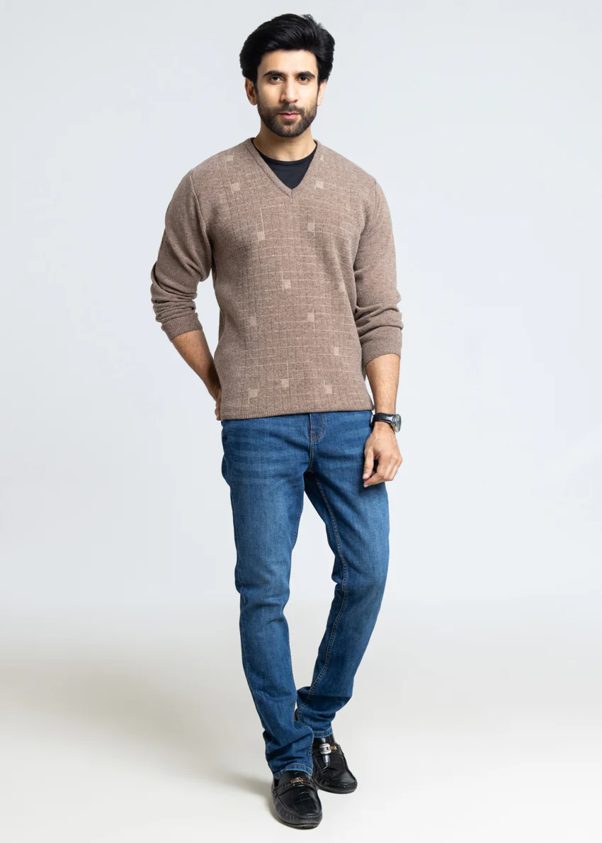 Br-Sugar-V-Neck Full Sleeves Sweater (511-14) - Image 3