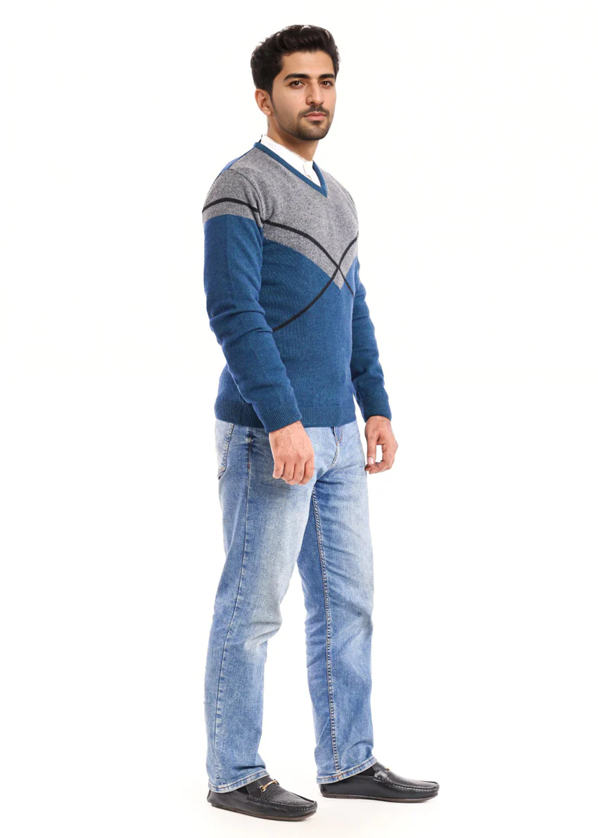 Octavo-V-Neck Full Sleeves Sweater (521-14) - Image 2