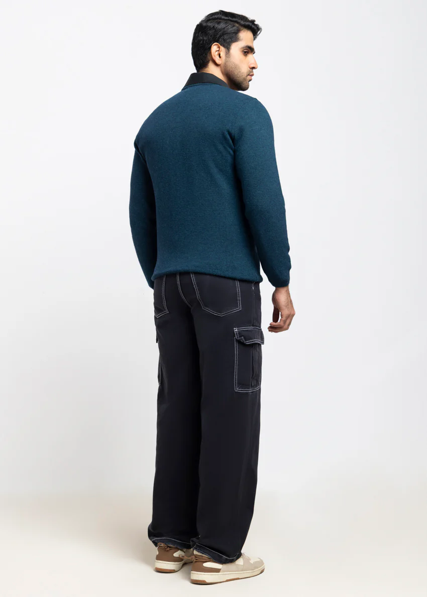 Octavo-V-Neck Full Sleeves Sweater (523-14) - Image 2