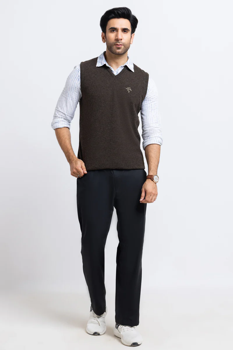 Brahmin-V-Neck Sando Sweater (651-14) - Image 3