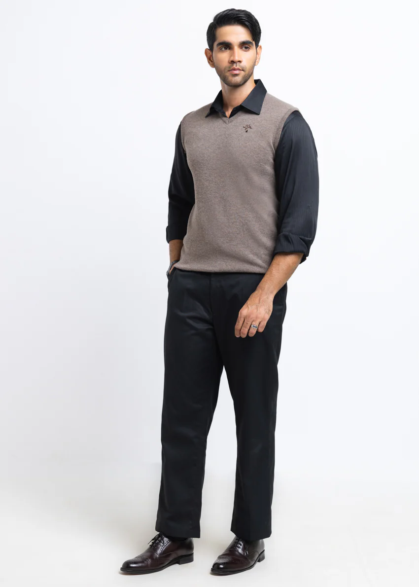 Wd-Smoke-V-Neck Sando Sweater (651-14) - Image 3
