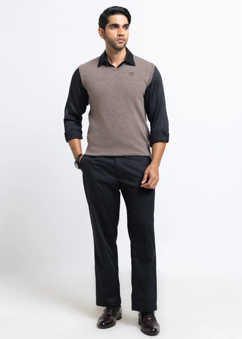 Wd-Smoke-V-Neck Sando Sweater (651-14) - Image 4