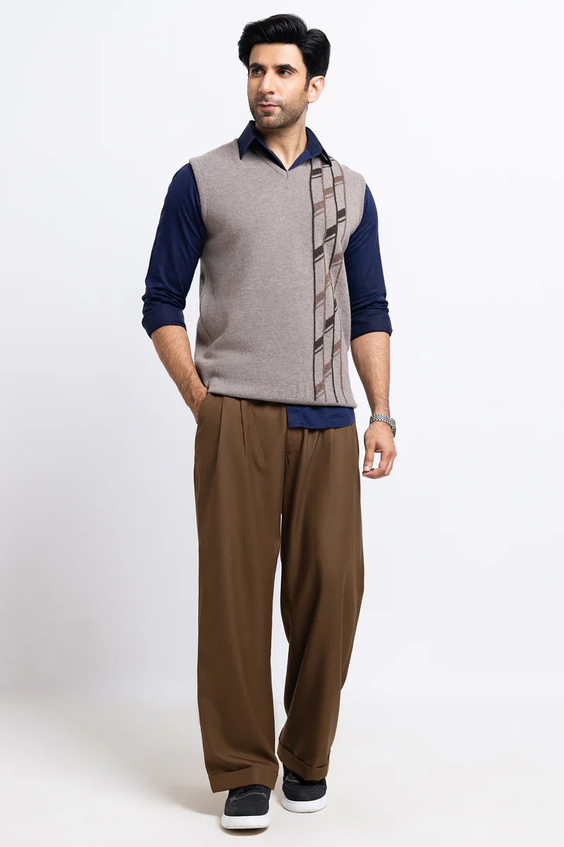 Moonrock-V-Neck Sando Sweater (654-14) - Image 5