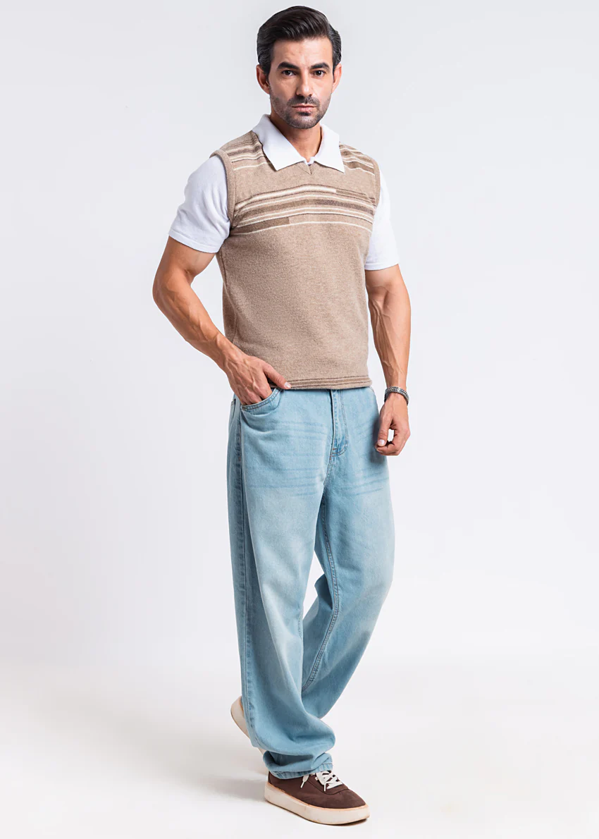 Mashroom-V-Neck Sando Sweater (659-14) - Image 3
