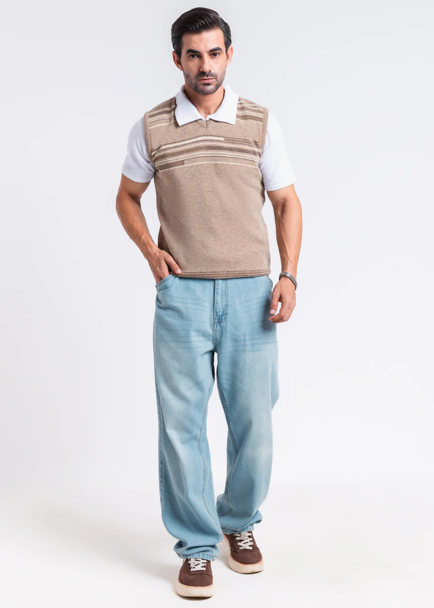 Mashroom-V-Neck Sando Sweater (659-14) - Image 4