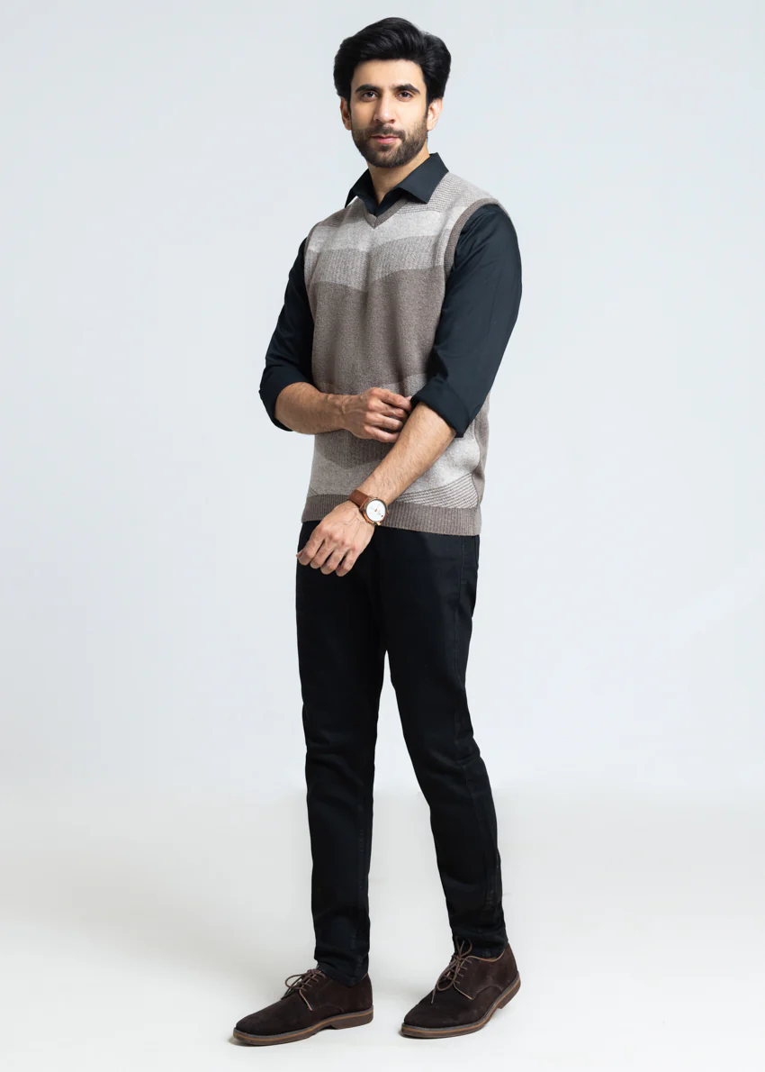 Wd-Smoke-V-Neck Sando Sweater (660-14) - Image 3