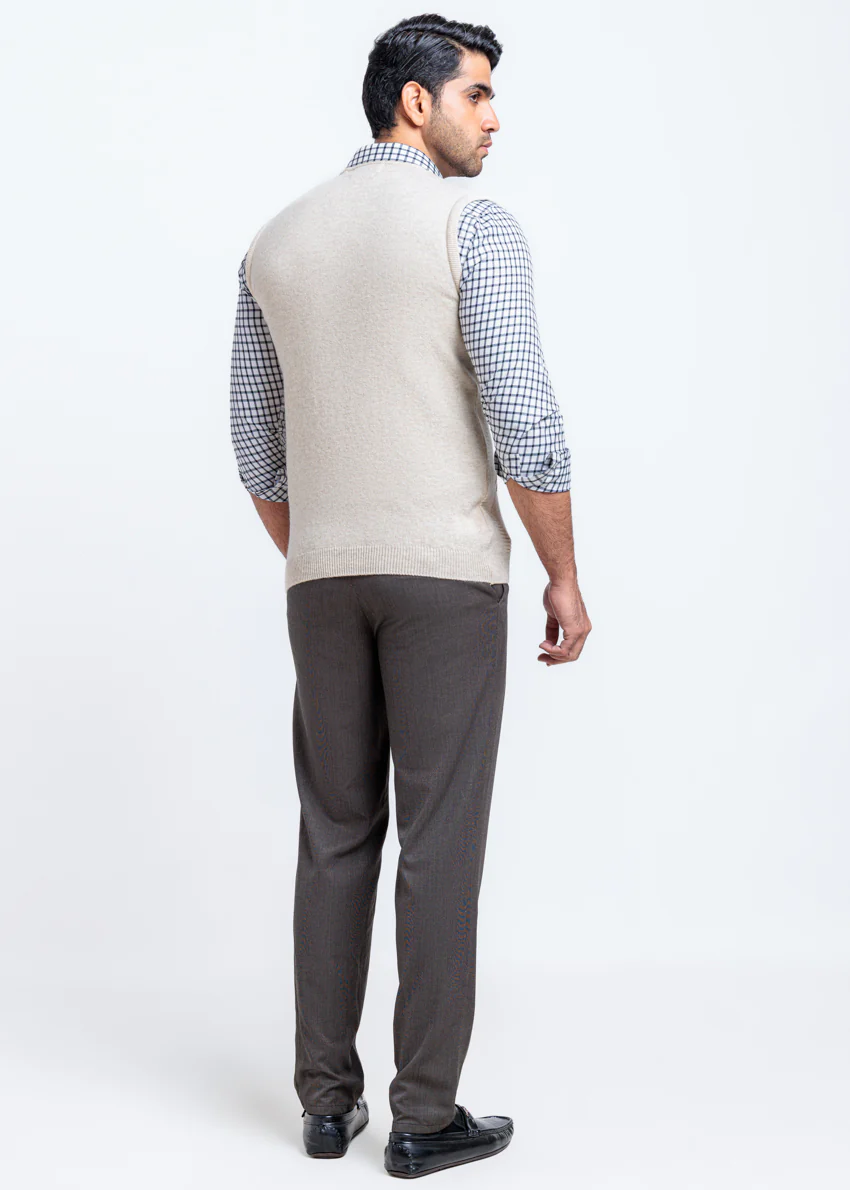Fog-V-Neck Sando Sweater (664-14) - Image 2