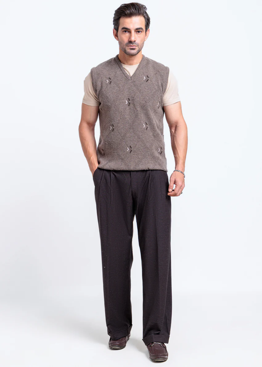 Wd-Smoke-V-Neck Sando Sweater (664-14) - Image 3