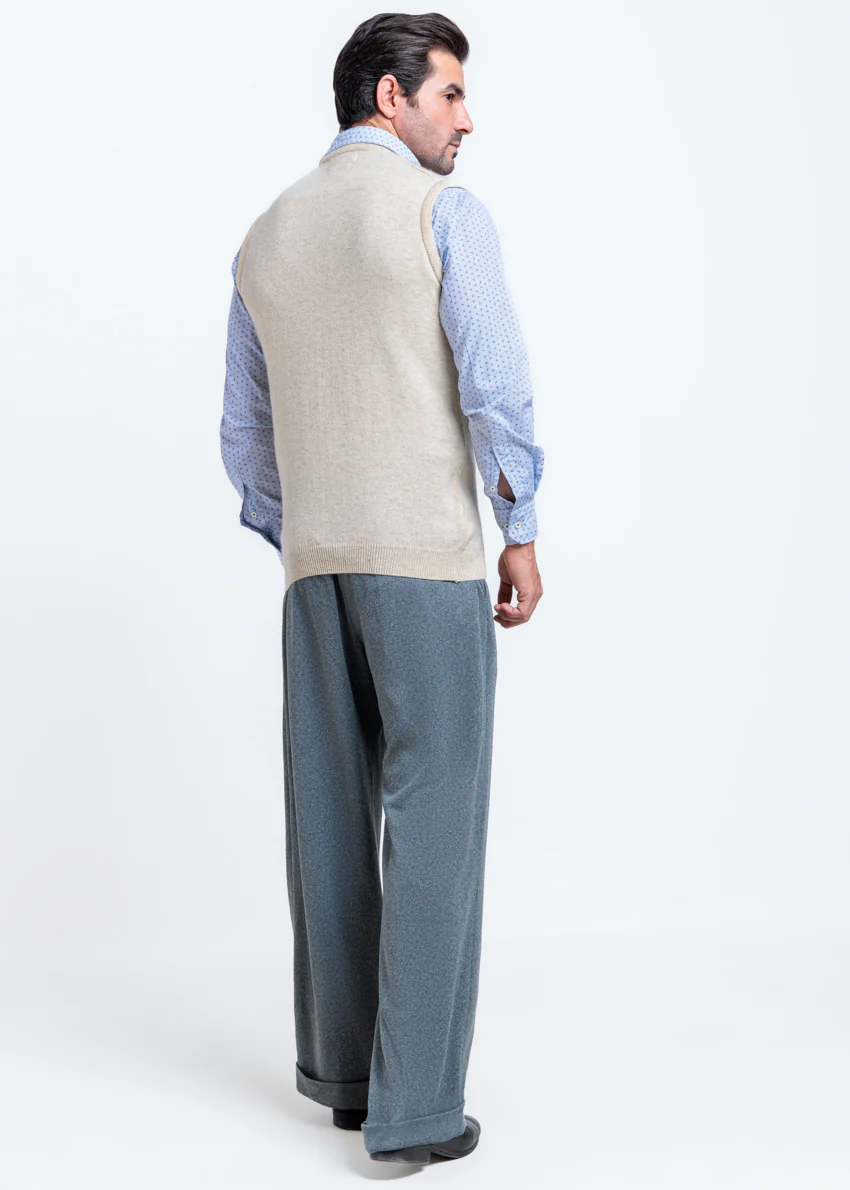 Fog-V-Neck Sando Sweater (666-14) - Image 2