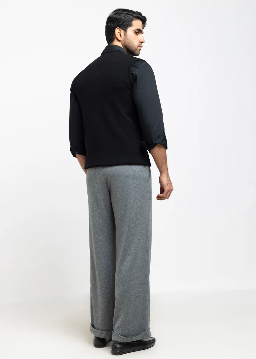 J-Black-V-Neck Sando Sweater (668-14) - Image 2