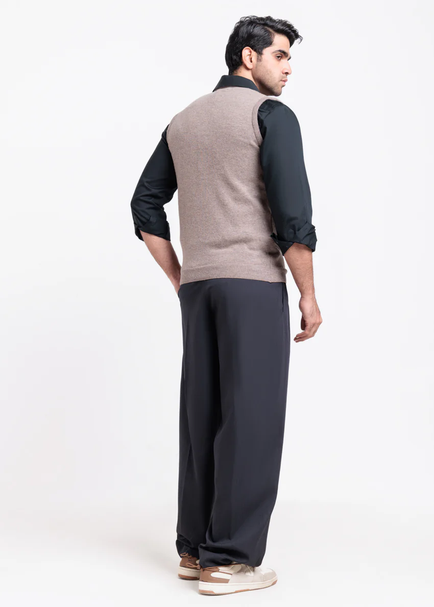 Moon Rock-V-Neck Sando Sweater (670-14) - Image 2
