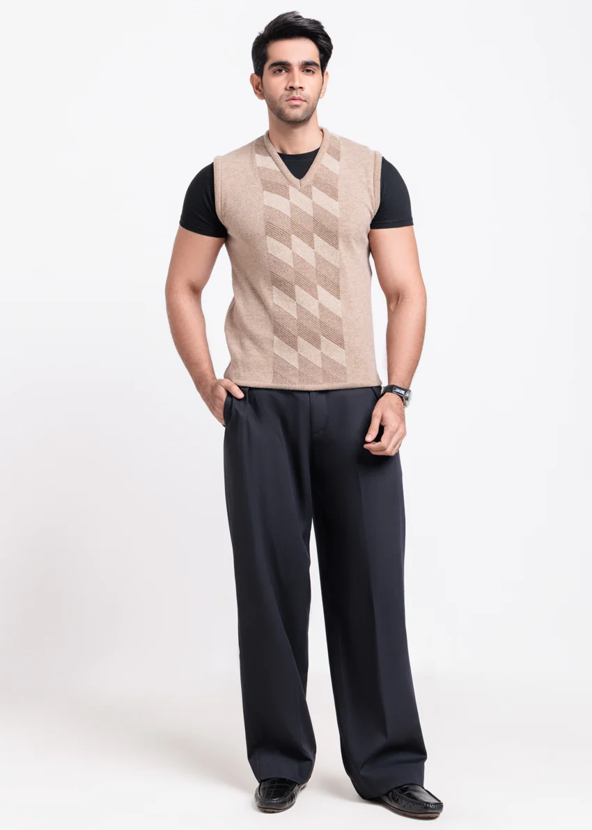 Mushroom-V-Neck Sando Sweater (670-14) - Image 4