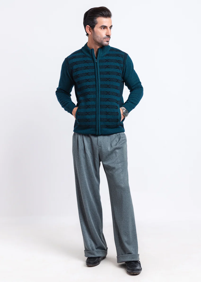 Octavo-Turtle Neck Zipper Full Sleeves Sweater (755-14) - Image 5