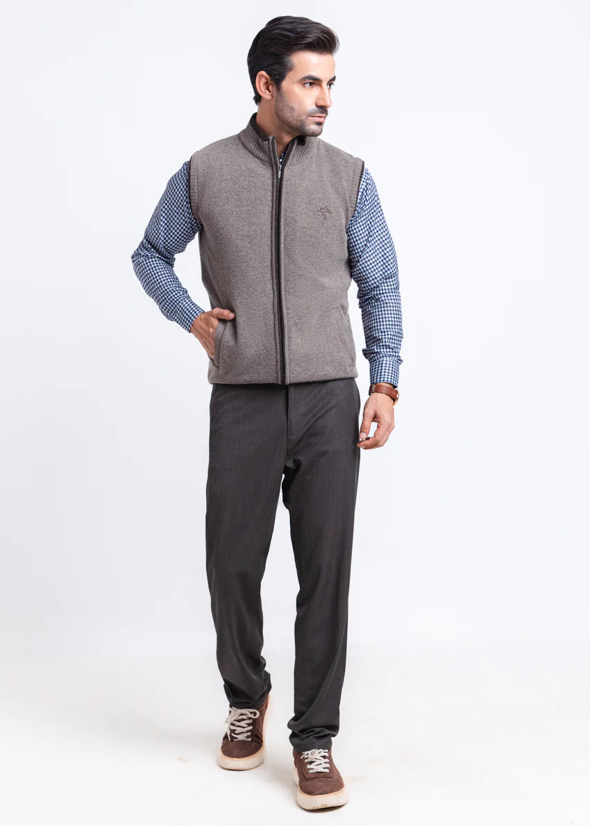 Wd-Smoke-Turtle Neck Zipper Sando Sweater (781-14) - Image 4