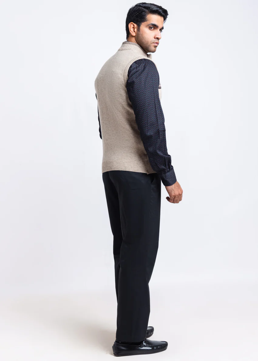 N-Stone-Turtle Neck Zipper Sando Sweater (786-14) - Image 2
