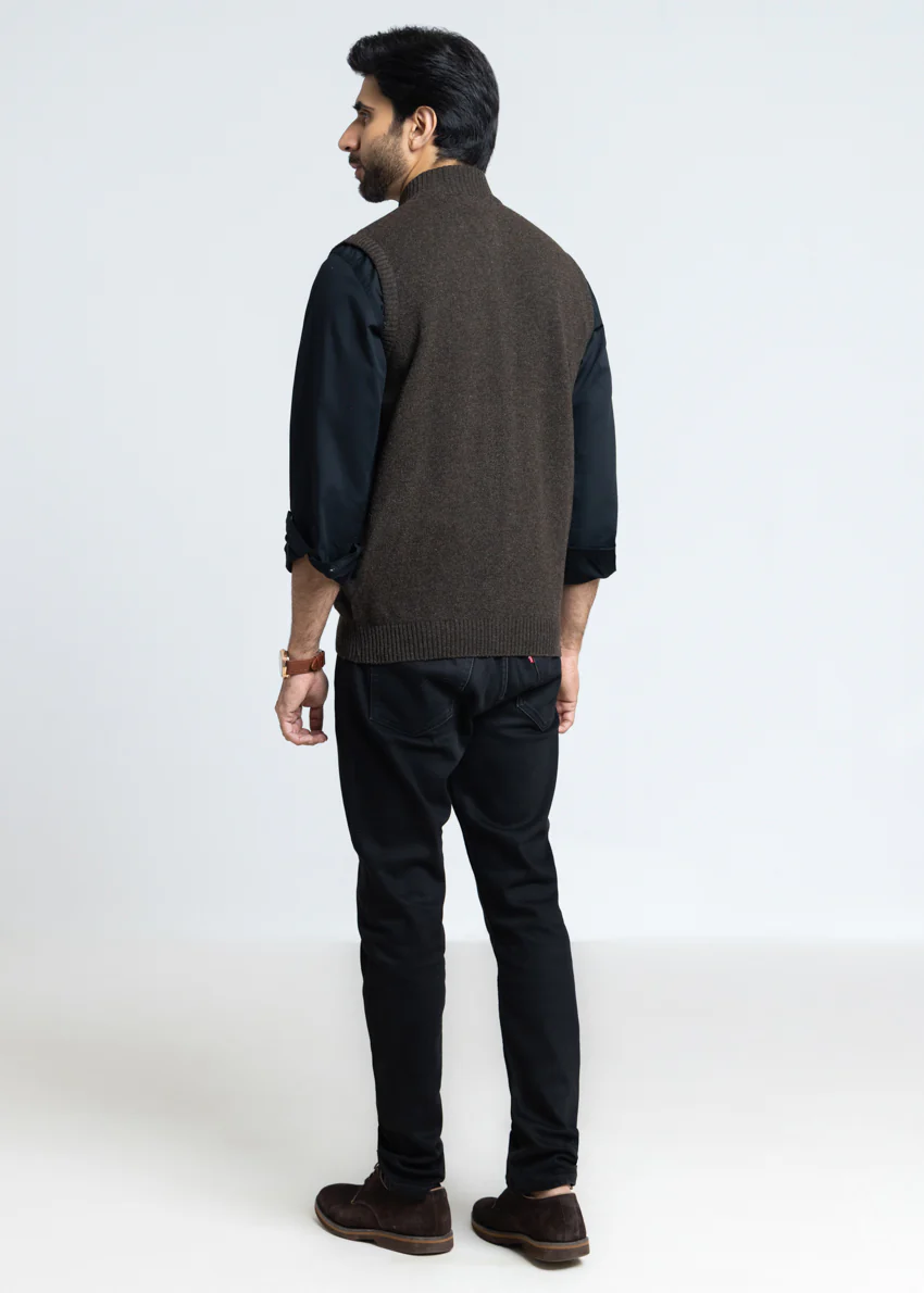 Brahmin-Turtle Neck Zipper Sando Sweater (788-14) - Image 2