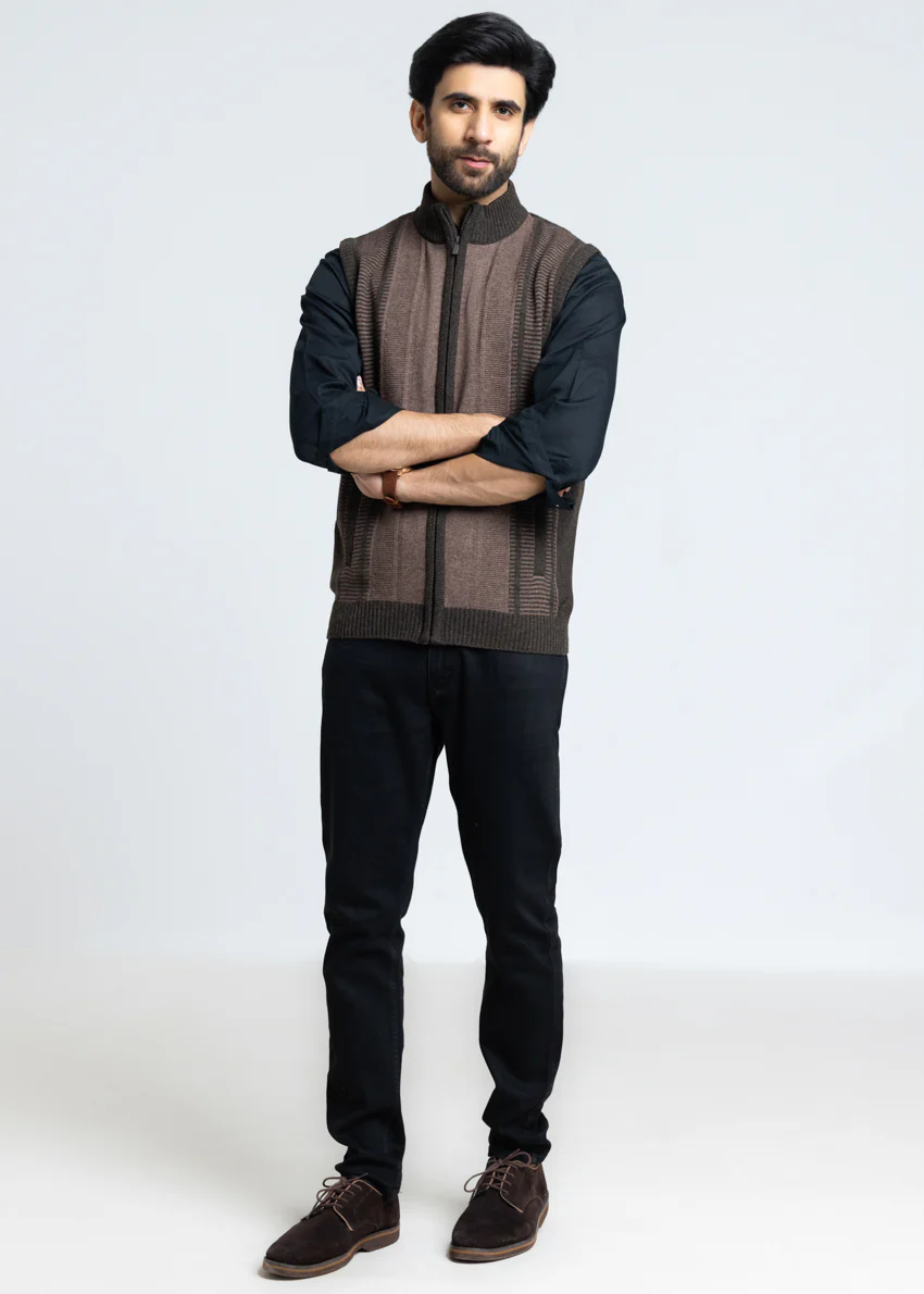 Brahmin-Turtle Neck Zipper Sando Sweater (788-14) - Image 4