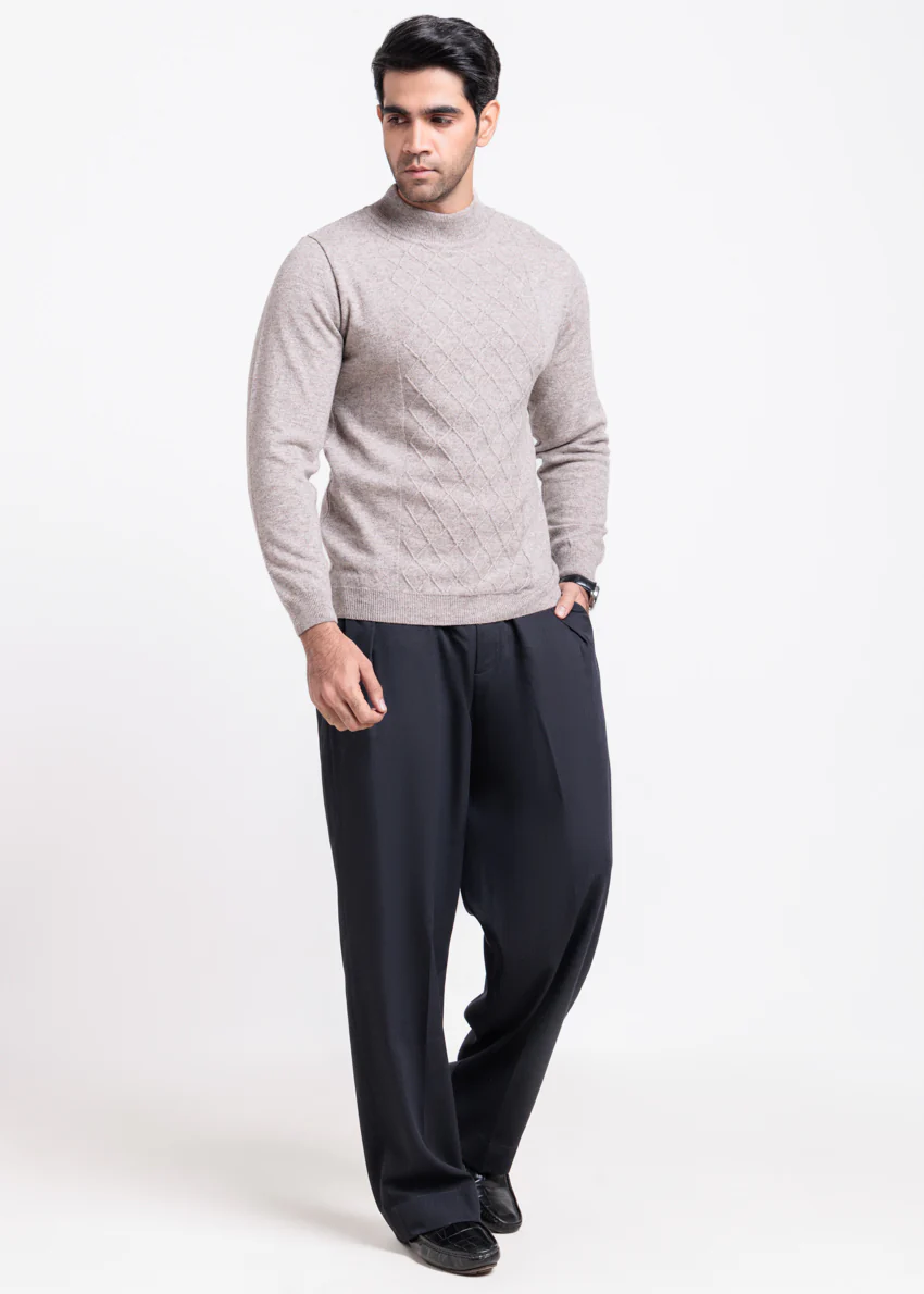String-Round Turtle Neck Full Sleeve Sweater (851-14) - Image 4