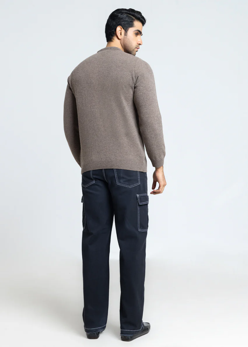 Wd-Smoke-Crew Neck Full Sleeves Sweater (857-14) - Image 2