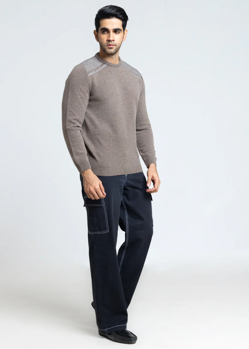 Wd-Smoke-Crew Neck Full Sleeves Sweater (857-14) - Image 4